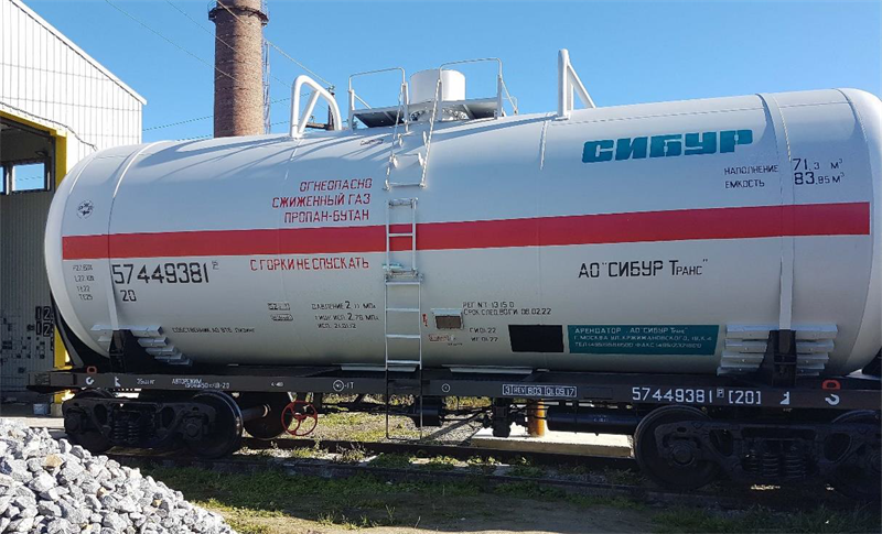 Окраска железнодорожных вагонов цистерн закрытого налива