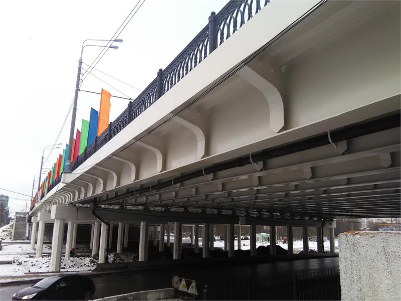 Реконструкция путепровода на пересечении Ленинградского шоссе с ж/д путями МК МЖД»